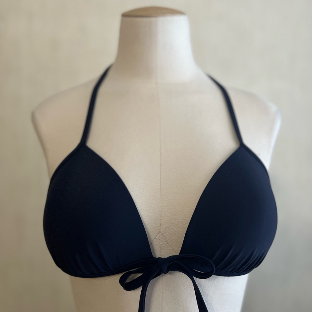 Aerie Navy Blue Halter Bikini Top Medium size